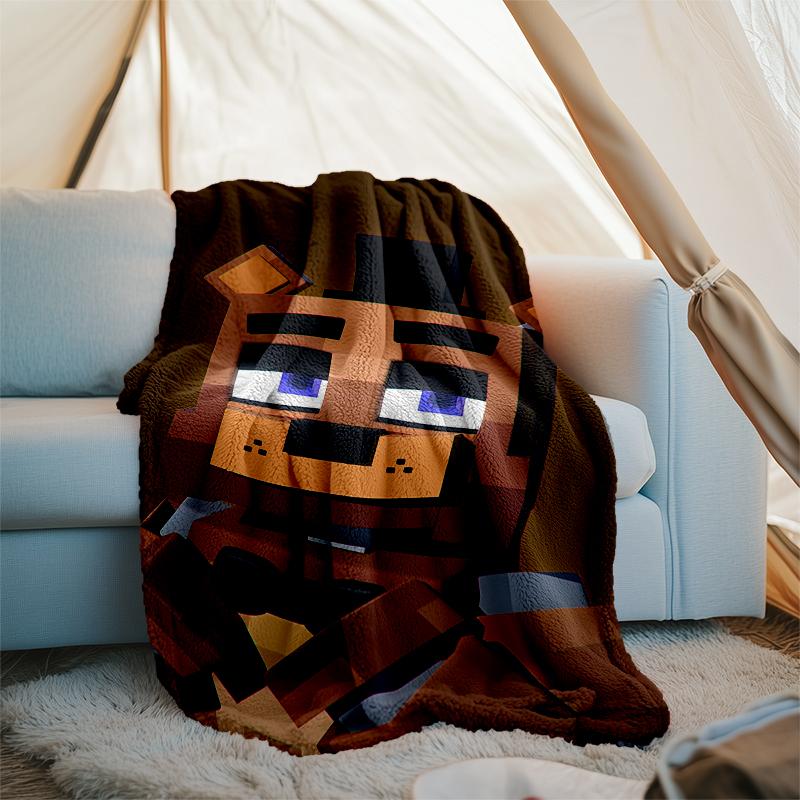 Freddy Theme Printed Blanket Perfect For Couch Bed Travel Outdoor Use Machine Washable Cozy Durable