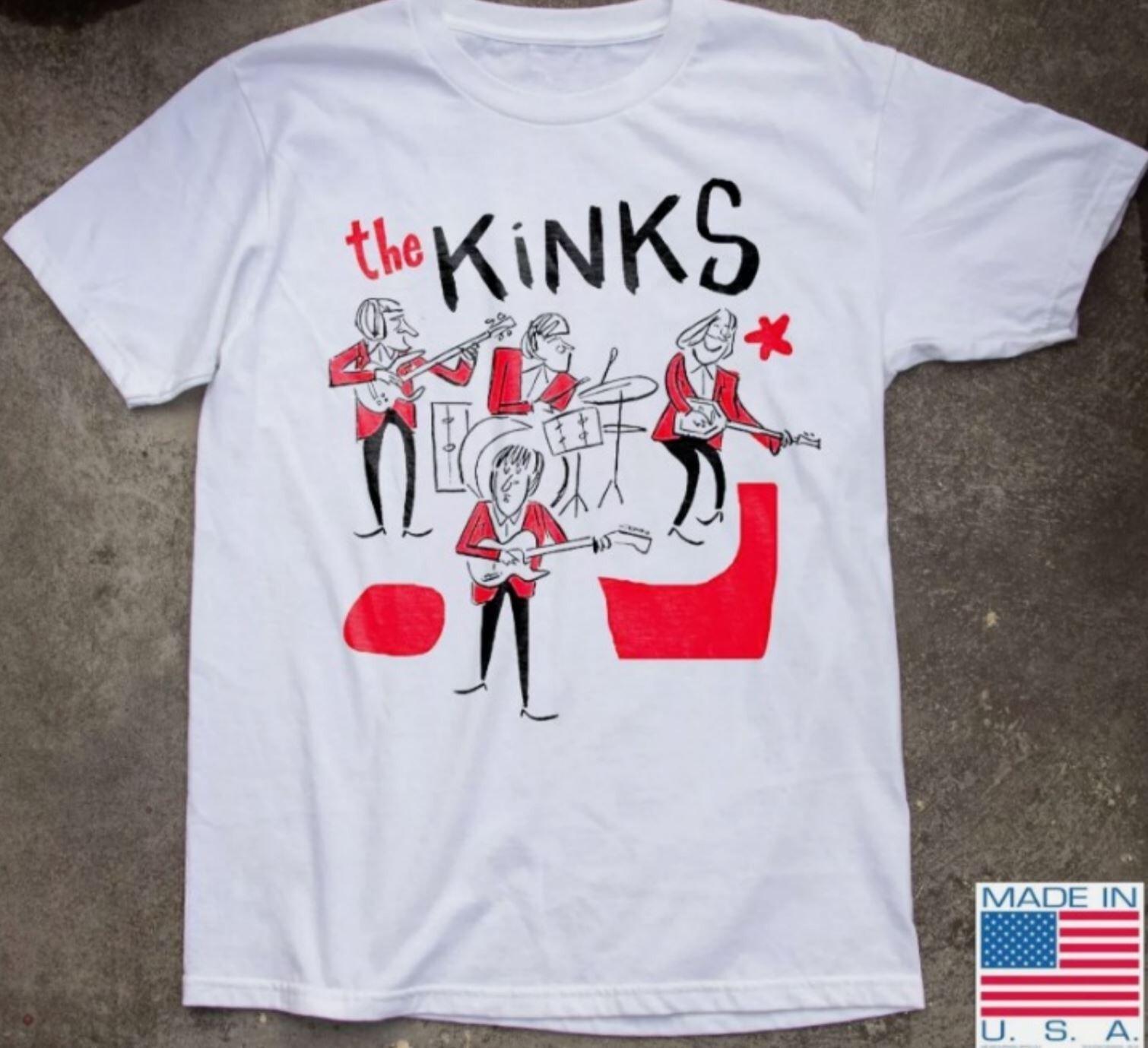 The Kinks English Rock Band White T-Shirt S-5XL XXXXL