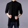Men S Long Knit Cardigan Casual Pocket Sweater Coat