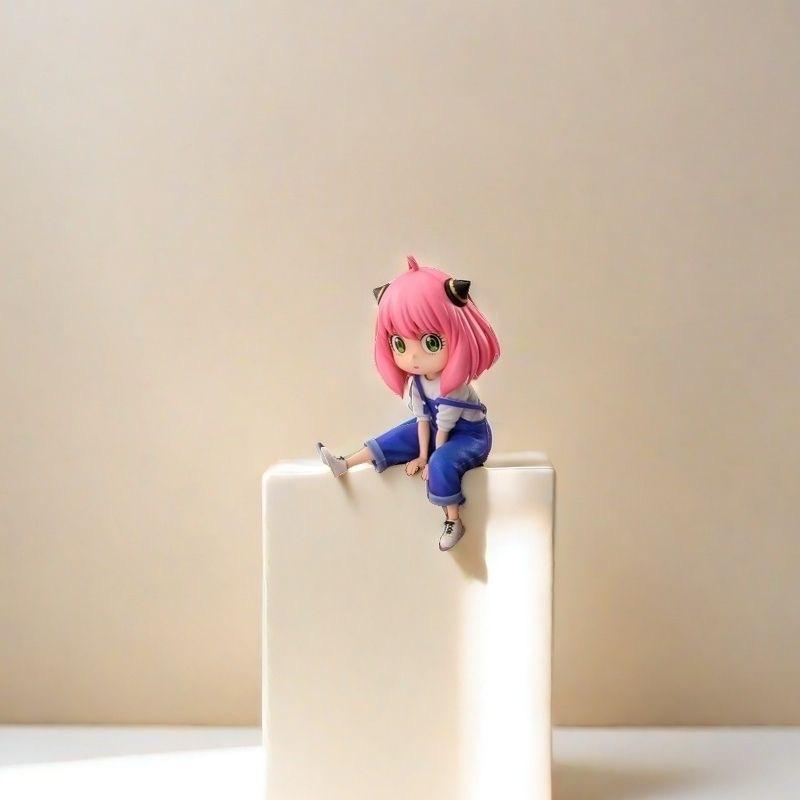 OTHER Spy Dressed As Jia Jia Kun Kun Overalls Pink Girl Aniya Model Model Ornament Gift