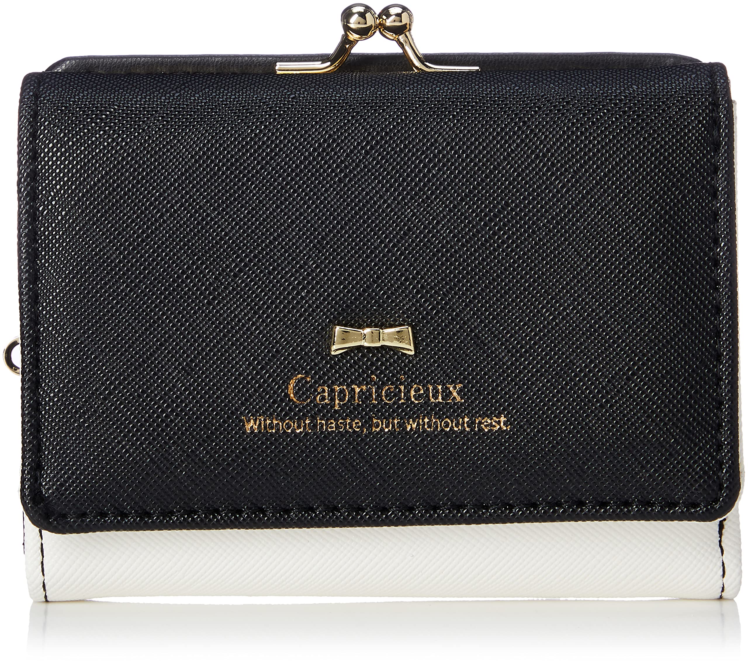 Женский трехскладной кошелек Aldi, Черно-белый