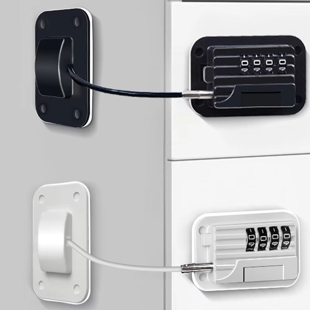 Punch-free Drawer Cabinet Lock Creative Refrigerator Lock Durable Password Baby Safety Lock Office
