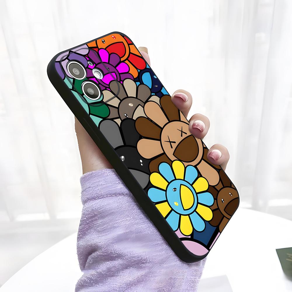 Artist T-Takashi Murakami Phone Case For IPhone 17 Pro Max 15 Pro 16 14 Plus 12 13 Mini 11 Pro Shockproof Soft Cover