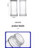 Transparent Glass Manual Grinder for Spices, Cumin, and Peppercorns - Moisture-Proof and Multi-Purpose.