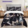Vibrant Stage Fashion Show Three-piece Set (1 * Duvet Cover + 2 * Pillowcase, Without Core) 2D Flat Soft and Comfortable Bedding Set
