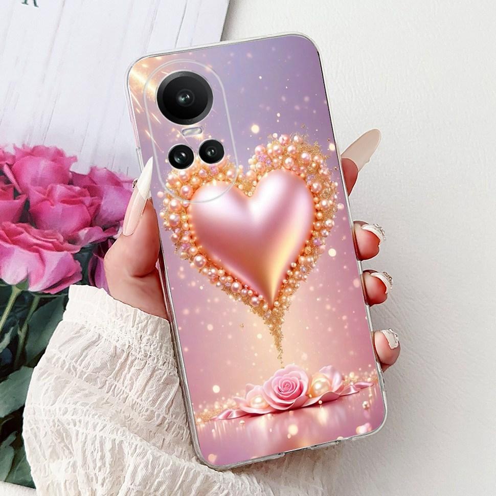 For OPPO Reno10 5G Case CPH2531 Luxury Cat Cartoon Cover Clear Silicone Soft TPU Phone Case For OPPO Reno 10 Reno10 Back Covers