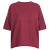 Shop   Women Round Neck Back BuTTon Loose FiT Round CuT ShorT Sleeve T shirT Rbe