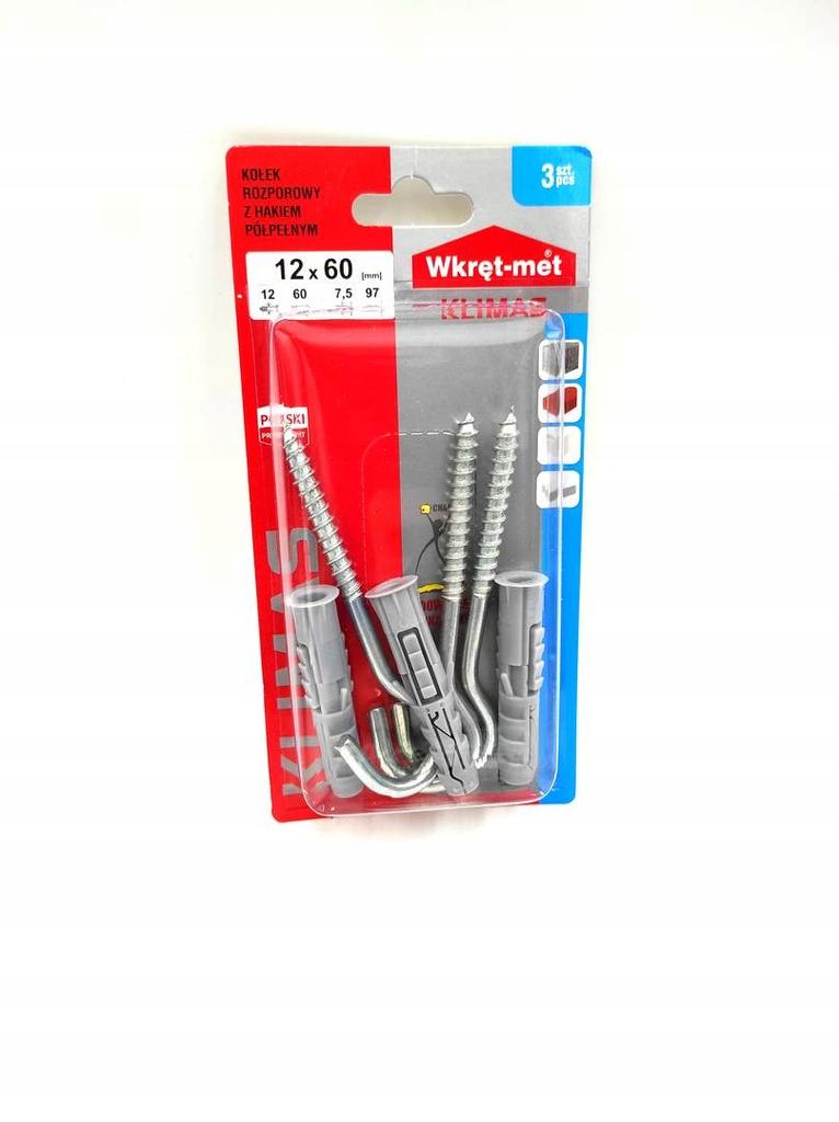 Klimas Wkręt-Met Concrete Plugs 12 X 60 3 Pcs