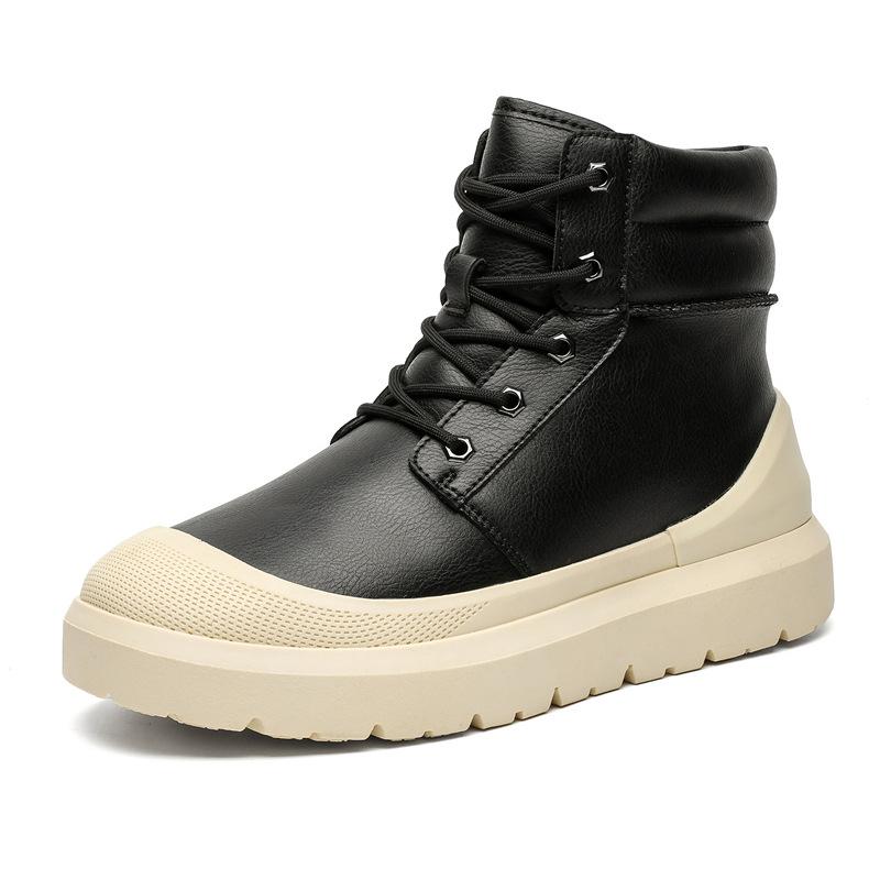 

3632 Ван Ибо парная обувь узор личи зимние сноубутсы модные теплые хлопковые утепленные хлопковые туфли 44