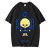2025 KPOP KARMA HYUNJIN Cartoon Print Oversized T Shirt Women Korean Fashion Fans Cotton Hip Hop Tee Shirt Harajuku Tops