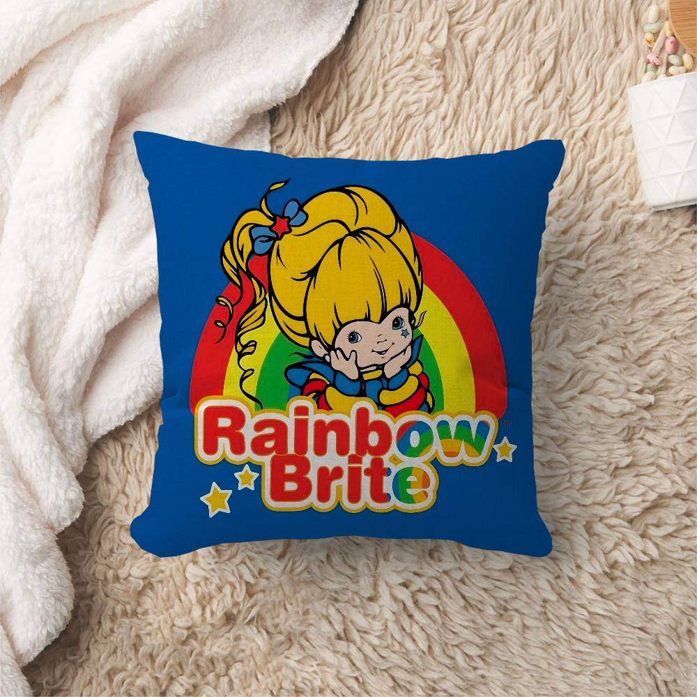 RRainbow BBrite Cartoon Pillowcase toon Gift Cushion Cover Bedroom Home Sofa Chair Seat Decor pillow case