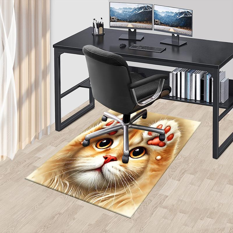 1PC cat paw Extra Large Non Slip Floor carpet, Office, family, bedroom Large Area Rug Indoor Rugs, Vibrant Colors