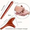 Holz Triggerpunkt Massagegeräte & Akupunkturpunkt Stift Set Holztherapie Massage für den ganzen Körper Gua Sha Lymphdrainage Werkzeuge