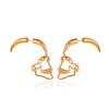 Boucles d'oreilles pendantes créatives avec tête de mort percée pour femmes hommes Style Punk Rétro Hip Hop Rock Clous Accessoires de Bijoux