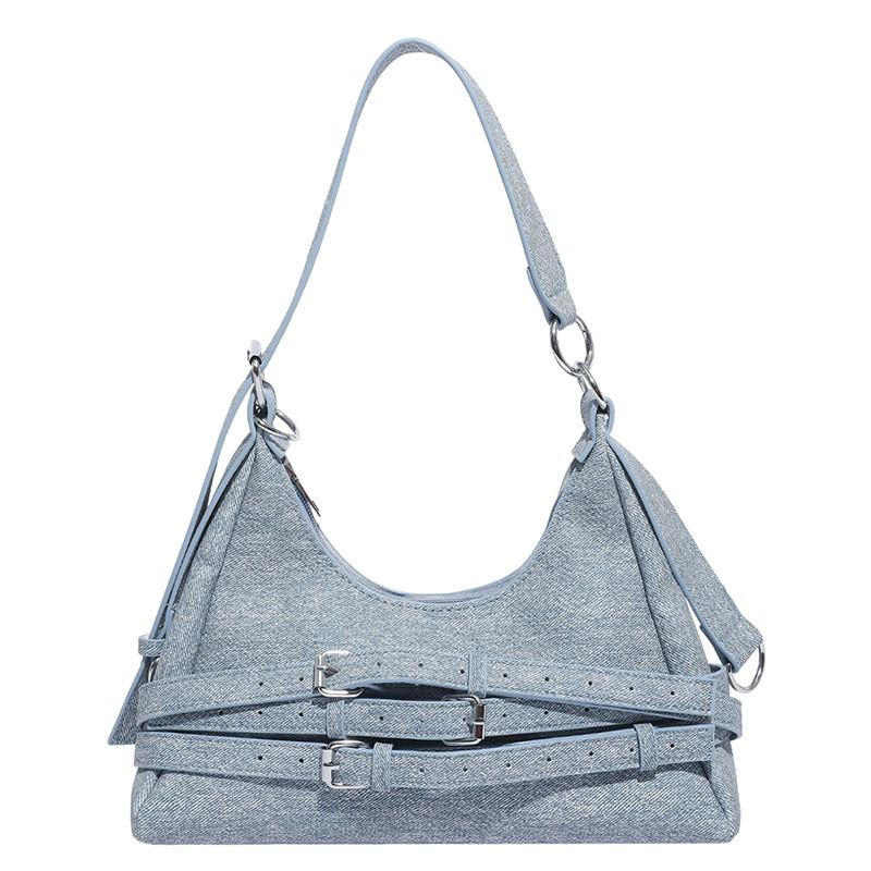 Crossborder Fashion Pu Shoulder Bag For Women With Zipper Closure And Inner Pockets