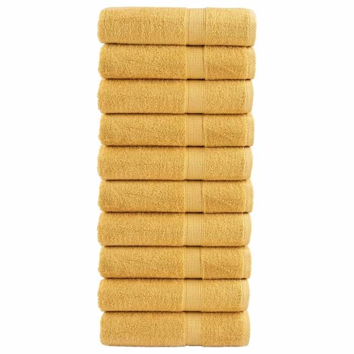 VidaXL Serviettes de Bain de Qualité Supérieure 10 pcs, Serviettes de Douche, Draps de Bain, Serviettes d'Invité de 137289
