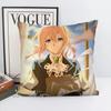 Violet Eternal Garden Animated Movie Pillow Case Square Pillow Bedroom Sofa Leisure Comfort CushionCarLivingRoom Home Decoration