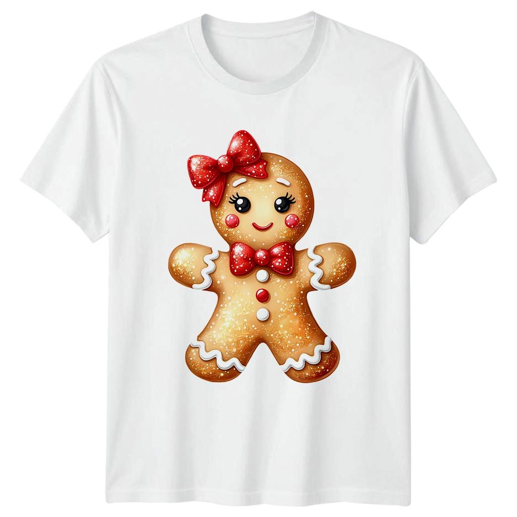 Gingerbread Person Christmas Holidays Unisexs TShirt Unisexs Tee Graphic Unisex Top