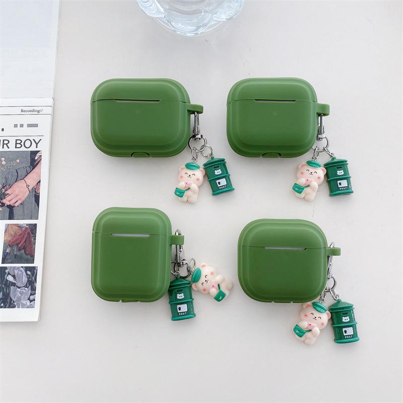 ins cute mailbox bear for AirPods 1 generation protective case second generation 1 generation pro1 apple bluetooth headset case