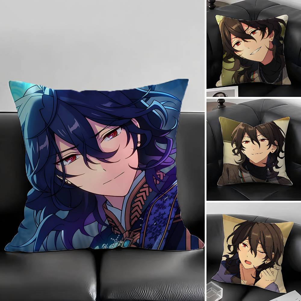 1pc Rei Sakuma Pillow Case Fashion Square Pillowcase Bedroom Sofa Room Ins Decoration Leisure