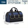 Multifunctional 13In-23Inch Tool Bag Thicken Big Capacity Waterproof Wear-Resistant Toolkit Multipocket Electrician Storage Bag
