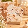 Solid Wood 2027 Desk Calendar Sheep Theme New Year Calendar Standing Table Calendar  New Year Gifts