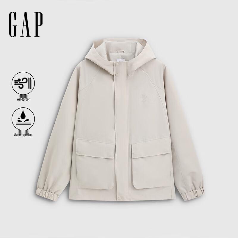 GAP Unisex Windproof Outdoor Jacket with Logo Embroidery