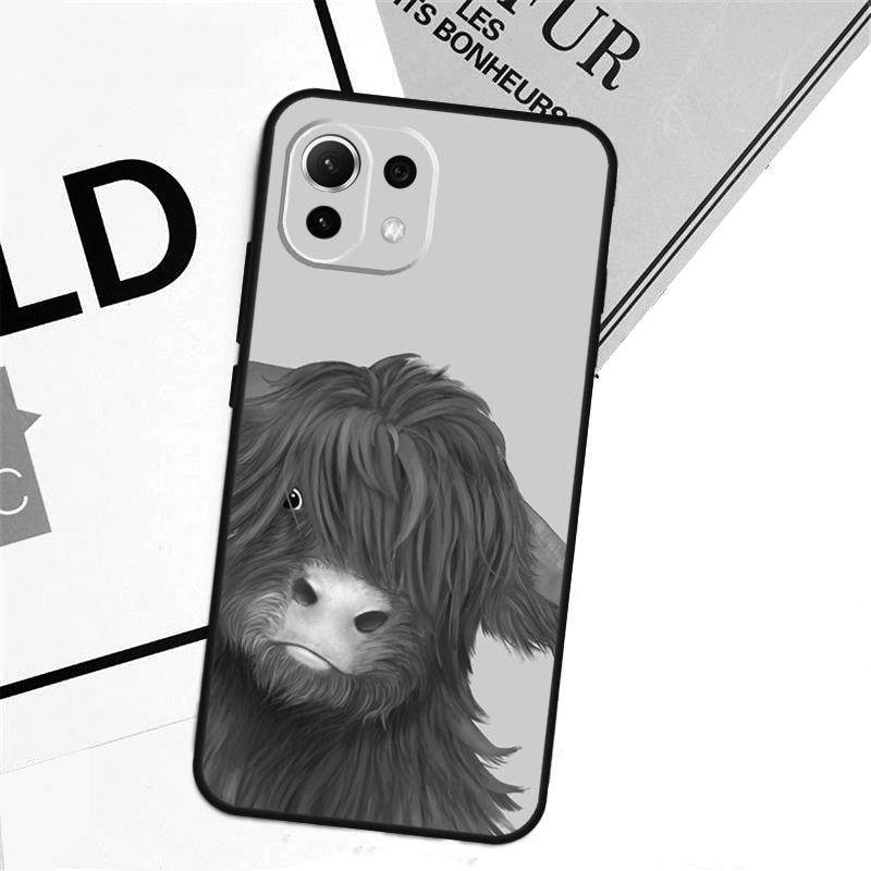 Cute Highland Cow Case For Xiaomi 15T Pro 14T 13T 17 Pro Max 14 15 Ultra POCO X7 X5 X6 F5 F6 F7 F8 Pro Cover