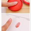 Quick-Dry Red Fingerprint Ink Pad for Stamps - Multiple Sizes Available