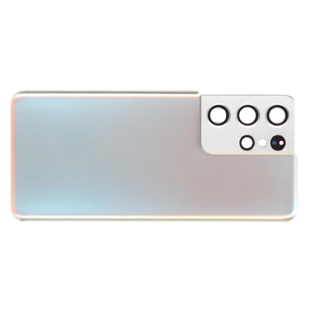 Remplacement Verre Arrière Porte Arrière de Téléphone en Verre avec Bande Adhésive Cadre Caméra Pré-installé pour    1   5G