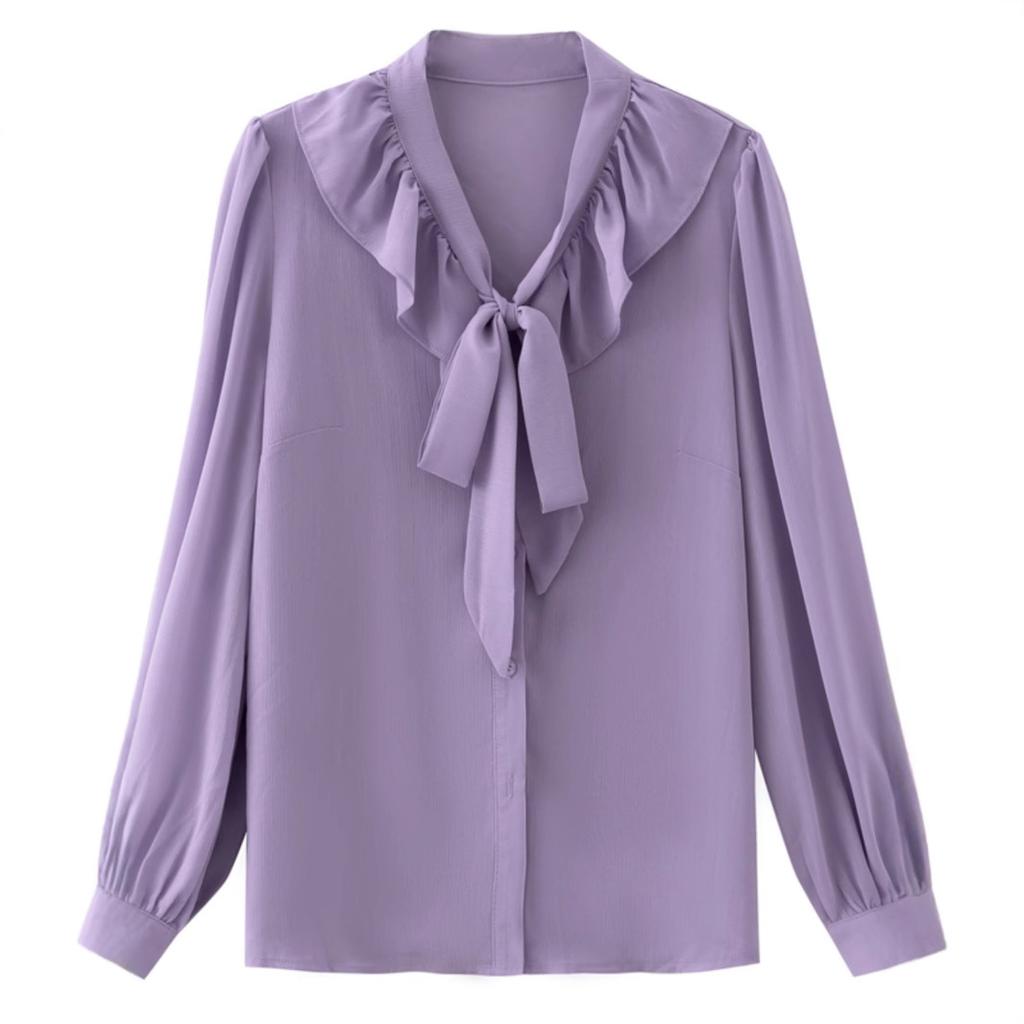 French Chiffon Shirt Women's Spring Fashionable Leisurely Slimming Belly High-end Design Niche Top