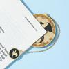 Fourth Wing Bookmark - Dragon Knight Story Gothic Round Metal Bookmark Book Accessories Pendant Dragon Bookmark Stationery