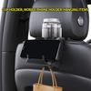 Car Seat Back Organizer with Cup Holder Durable ABS Storage Box Multi-Purpose Hooks Fits Most Vehicles