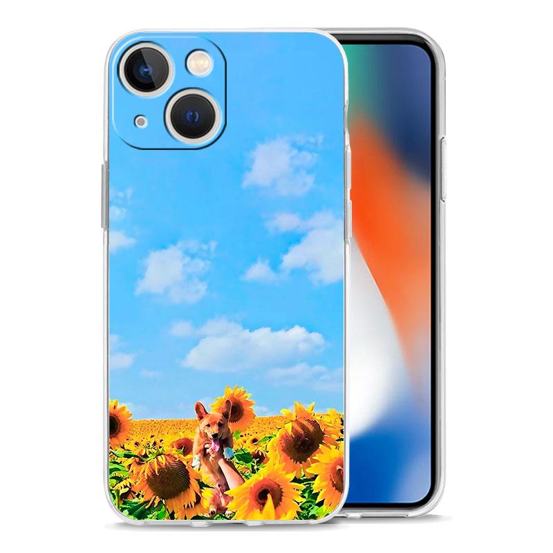 Phone Case For iPhone 17 Cases iPhone Air 16 15 12 13 14 Pro Max 7 8 Plus 16Pro iPhone11 Cover Pretty Sunflower Flower