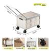 Changbaosen Outdoor Folding Storage Box with Wheels