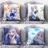 Anime Girl Cute Is the Order a Rabbit Pillow Covers Home Sofa Cushion Covers and Aecorative Custom