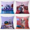 Cute BBackkom Cushion Cover Daily Washable Linen Pillowcase Soft  for Sofa Bed Home Room Decor