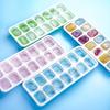 Ice Cube Tray Mold With Lid Silicone Square 14 Cube Easy Release Ice Cube Molds Summer Kitchen Bar Diy Iced Cocktail Freeze Tool