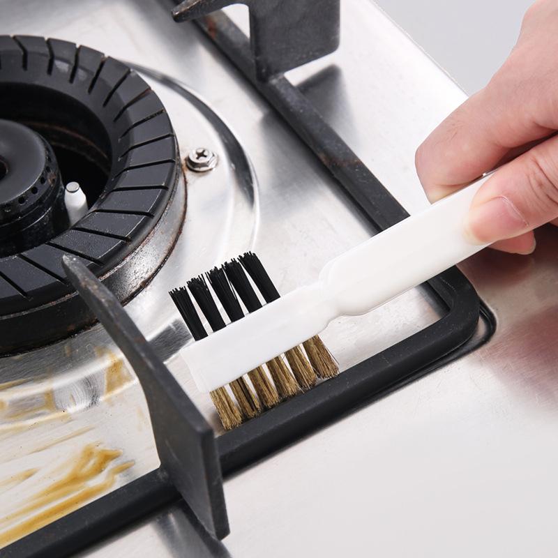 Multi-Function 3-in-1 Nylon Stove Brush with Stainless Steel Needles