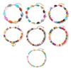 Colorful Chunky Beaded Necklace for Women Resin Beads Short Necklace Bohemian Style Chunky Choker for Summer Beach Holiday Party Vacation