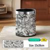 Hemu Cheng High-Capacity Lidless Double-Layer Trash Can for Home and Office