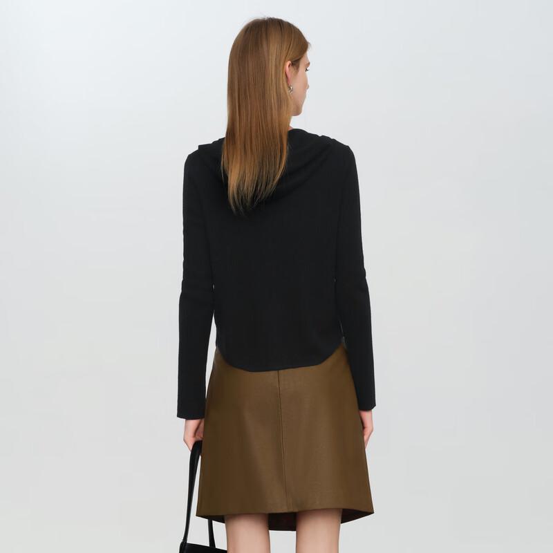 Elva' Island Women's Hooded Knit Long Sleeve Cardigan