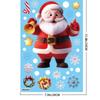 4 Sheets Removable Static Christmas Static Cling Decal Xmas Party Door Stickers  Party Supplies