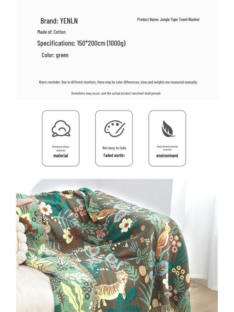 Sechslagige Baumwoll-Mull-Decke: 2022 Klimaanlagen-Sommerdecke, Büro-Überwurf, 150x200cm.