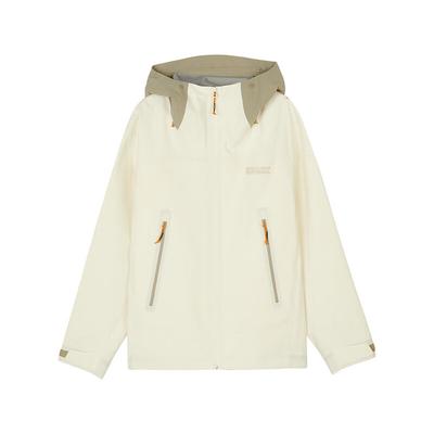 Outdoor Series Hooded Zip-Up Long Sleeve Jacket Men Jackets Cream Off-White L324M001-00NA