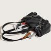 Fashi Design Gothic Chain Ladies Underarm Bag Sweet Cool Y2k Women Square Shoulder Bags Black Pop Female Tote Handbag Purse