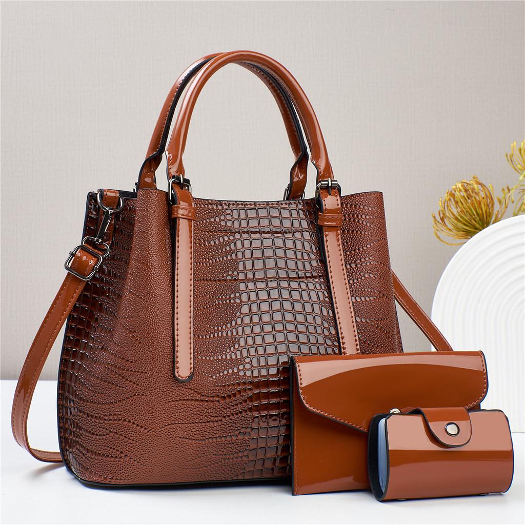 Elegant Fashion Crocodile Pattern Shoulder Crossbody Bag For Women In Stylish Colors