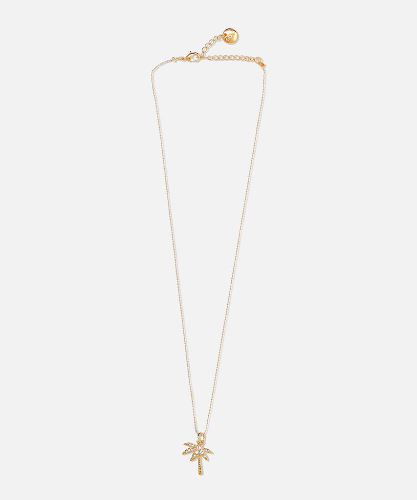 Sundaydiscoclub Oliver Palm Tree Pendant Necklace Gold