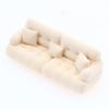 Dollhouse Mini Furniture Flocking Sofa Model 1:12 1:20 1:30 Scale Realistic Ornament for Micro Landscape DIY Decor