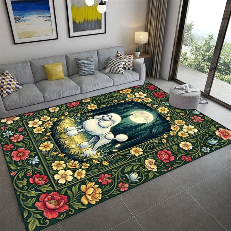 2025 New Poodle Carpet Rug for Living Room Bedroom Home Sofa Decoration,Kids Play Non-slip Floor Mat99